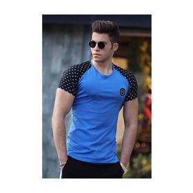 Madmext 3011 Basic Saks Erkek T-Shirt