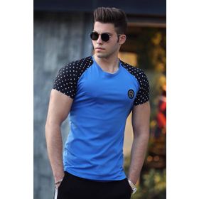 Madmext 3011 Basic Saks Erkek T-Shirt
