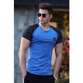 Madmext 3011 Basic Saks Erkek T-Shirt