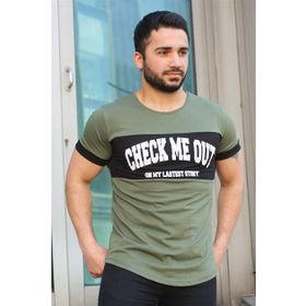 Madmext 3013 Haki Erkek T-shirt