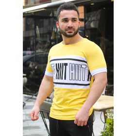 Madmext 3019 Sarı Erkek T-shirt