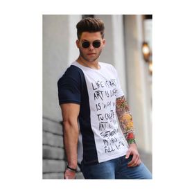 Madmext 3020-1 Beyaz Erkek T-shirt