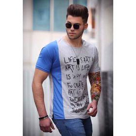 Madmext 3020-2 Gri Erkek T-shirt