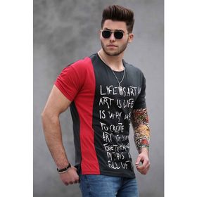 Madmext 3020-3 Füme Erkek T-shirt