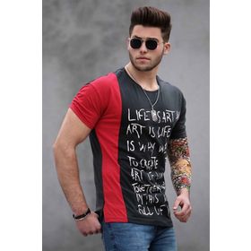 Madmext 3020-3 Füme Erkek T-shirt