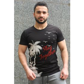 Madmext 3026 Siyah Erkek T-shirt
