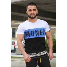 Madmext 3077 Beyaz Erkek T-shirt