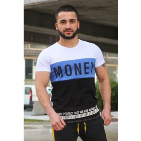 Madmext 3077 Beyaz Erkek T-shirt