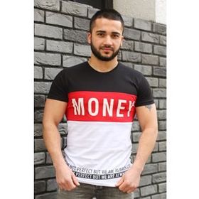 Madmext 3077 Siyah Baskılı Erkek T-Shirt