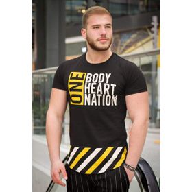 Madmext 3082 Siyah Erkek T-Shirt
