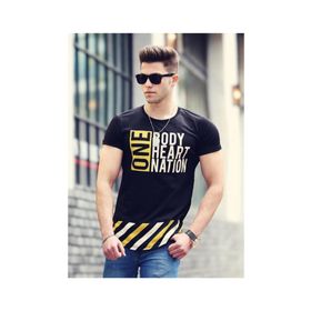 Madmext 3082 Siyah Erkek T-Shirt