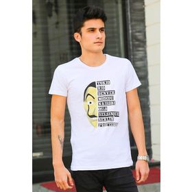 Madmext 4016 Erkek Baskılı Tişört