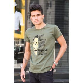 Madmext 4016 Haki Erkek T-shirt