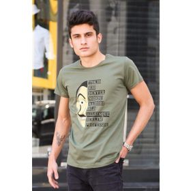Madmext 4016 Haki Erkek T-shirt