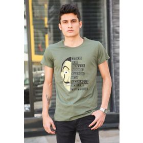Madmext 4016 Haki Erkek T-shirt