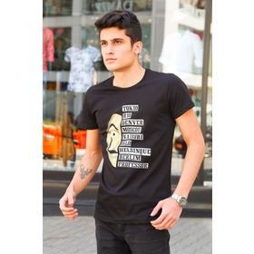 Madmext 4016 Siyah Erkek T-shirt