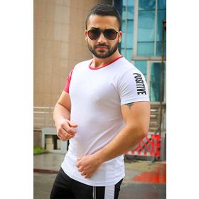 Madmext 4021 Beyaz Erkek T-shirt