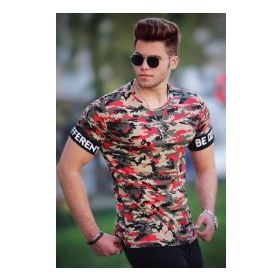 Madmext 4022 Kamuflaj Erkek T-shirt