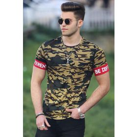 Madmext 4022 Kamuflaj Erkek T-shirt