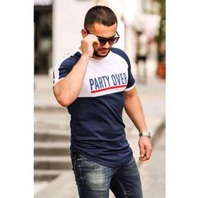 Madmext 4027 Lacivert Erkek T-shirt