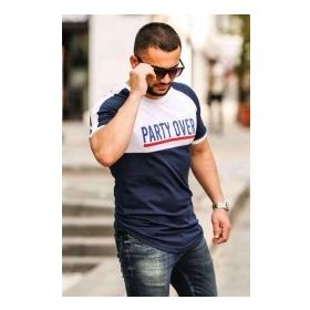 Madmext 4027 Lacivert Erkek T-shirt