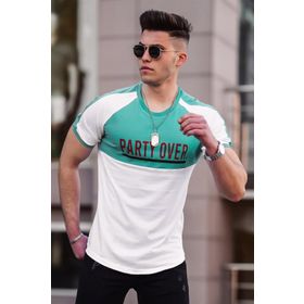 Madmext 4027 Mdx4027-4 Beyaz Erkek Tişört
