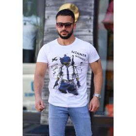 Madmext 4028 Erkek Baskılı Tişört