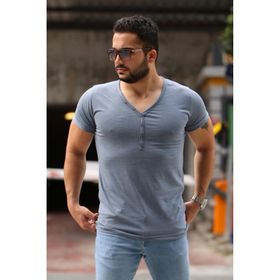 Madmext 4052 Antrasit Erkek Tişört