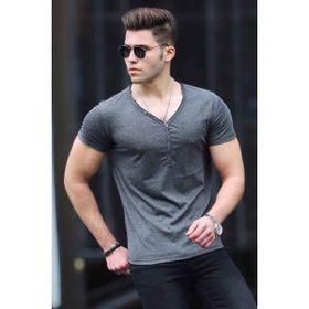Madmext 4052 Antrasit Erkek Tişört