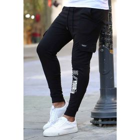 Madmext 4079 Siyah Baskılı Erkek Eşofman