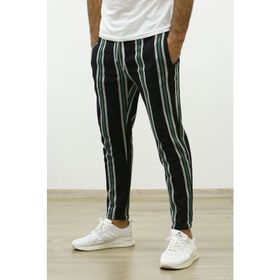 Madmext 4086 Haki Çizgili Erkek Eşofman
