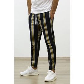 Madmext 4086 Sarı Çizgili Erkek Eşofman