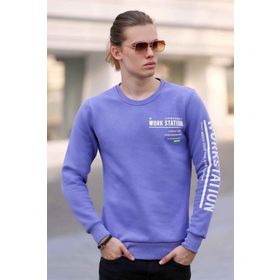 Madmext 4161 Mor Erkek Sweatshirt