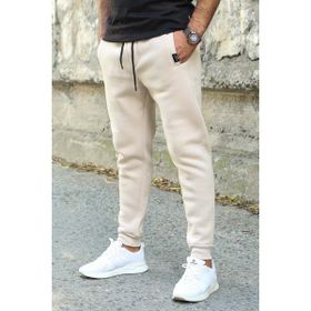 Madmext 4210 Bej Basic Erkek Eşofman