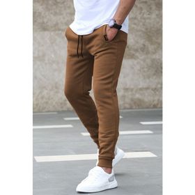 Madmext 4210 Kahverengi Basic Erkek Eşofman