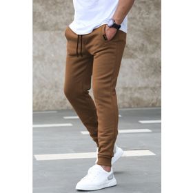 Madmext 4210 Kahverengi Basic Erkek Eşofman