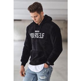 Madmext 4390 Siyah Kapşonlu Erkek Sweatshirt