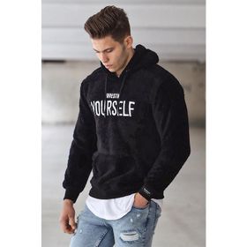 Madmext 4390 Siyah Kapşonlu Erkek Sweatshirt