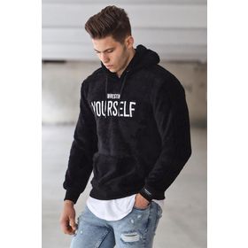 Madmext 4390 Siyah Kapşonlu Erkek Sweatshirt