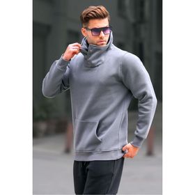 Madmext 4411 Füme Erkek Sweatshirt