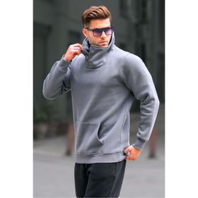 Madmext 4411 Füme Erkek Sweatshirt