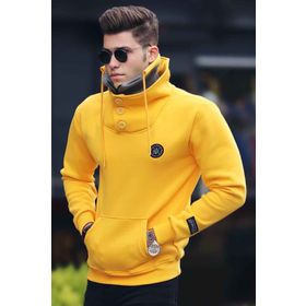 Madmext 4411 Sarı Erkek Sweatshirt