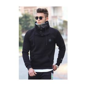 Madmext 4411 Siyah Erkek Sweatshirt