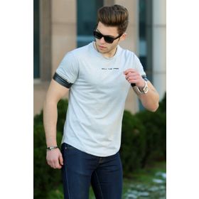 Madmext 4451 Gri Erkek T-shirt