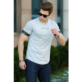 Madmext 4451 Gri Erkek T-shirt