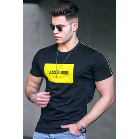 Madmext 4457 Siyah Erkek Tişört