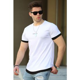 Madmext 4459 Basic Beyaz Erkek T-Shirt