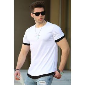 Madmext 4459 Basic Beyaz Erkek T-Shirt