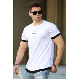 Madmext 4459 Basic Beyaz Erkek T-Shirt