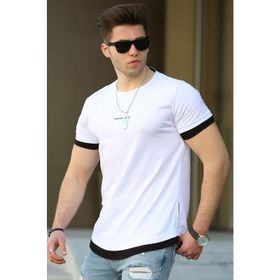 Madmext 4459 Basic Beyaz Erkek T-Shirt